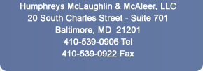 Humphreys, McLaughlin & McAleer, LLC